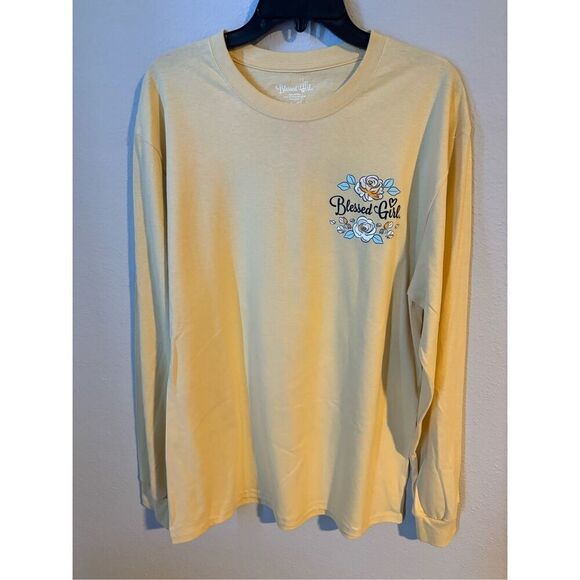 Blessed Girl Long Sleeve Tee Sz Lg - Picture 1 of 5